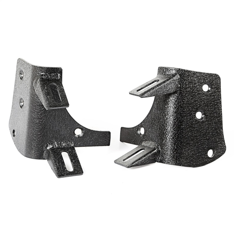 Jeep Wrangler Light Mounts - Dual A-Pillar - Rugged Ridge - Textured Black - `97-`06